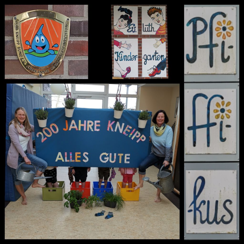 Der Kindergarten "Pfiffikus" gratuliert mit dieser Collage zum 200. Geburtstag