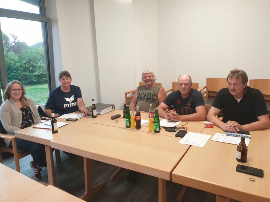 Der alte und neue Vorstand des KBV. V.L.: Sonja Goldenstein, Elke Ballmann, Ewald Janssen, Edgar Goldenstein und Theo Ballmann