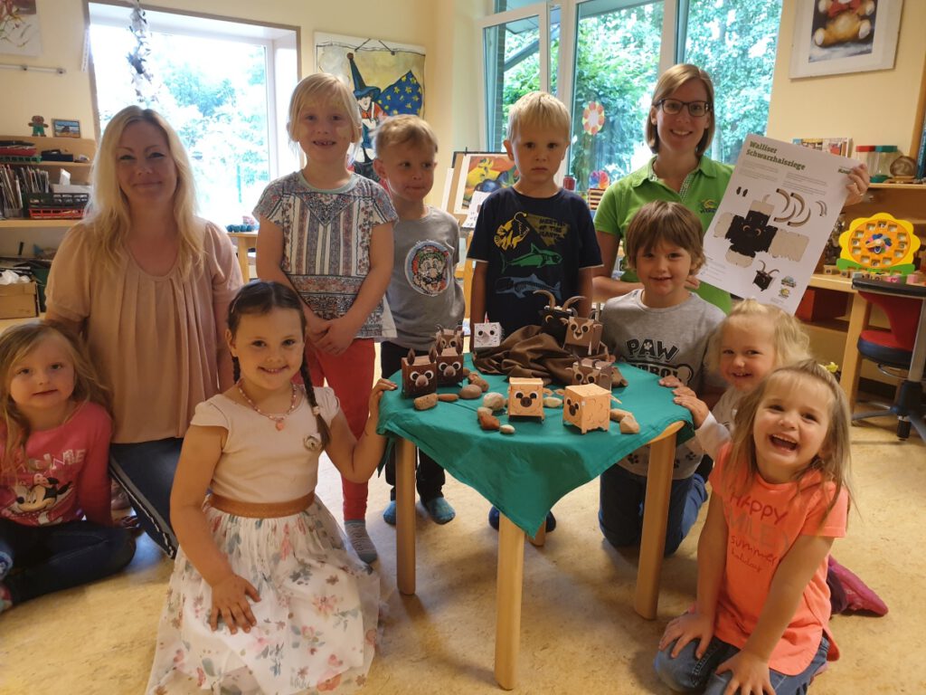 Auch die Kinder in Werdums Kindergarten "Pfiffikus" haben im Mai 2019 mit Kathrin Rewerts die "Haustierpark-Nümigs" vorgestellt