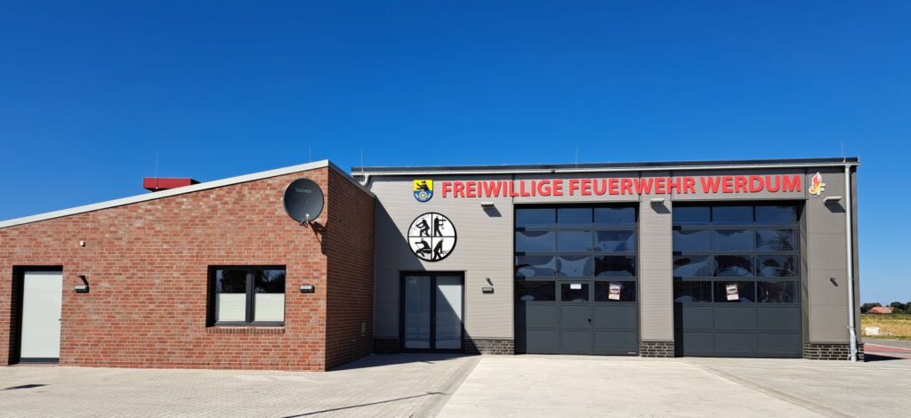 es ist fertig, das neue Feuerwehrgerätehaus an der Elfriede-Onken-Strasse