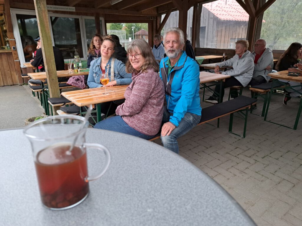 auch das letzte Glas "Branntwein mit Rosinen" ging über die Back